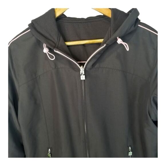 Everlast Sweatshirt womens large Reversible Zip up Hooded Jacket - Picture 5 of 9